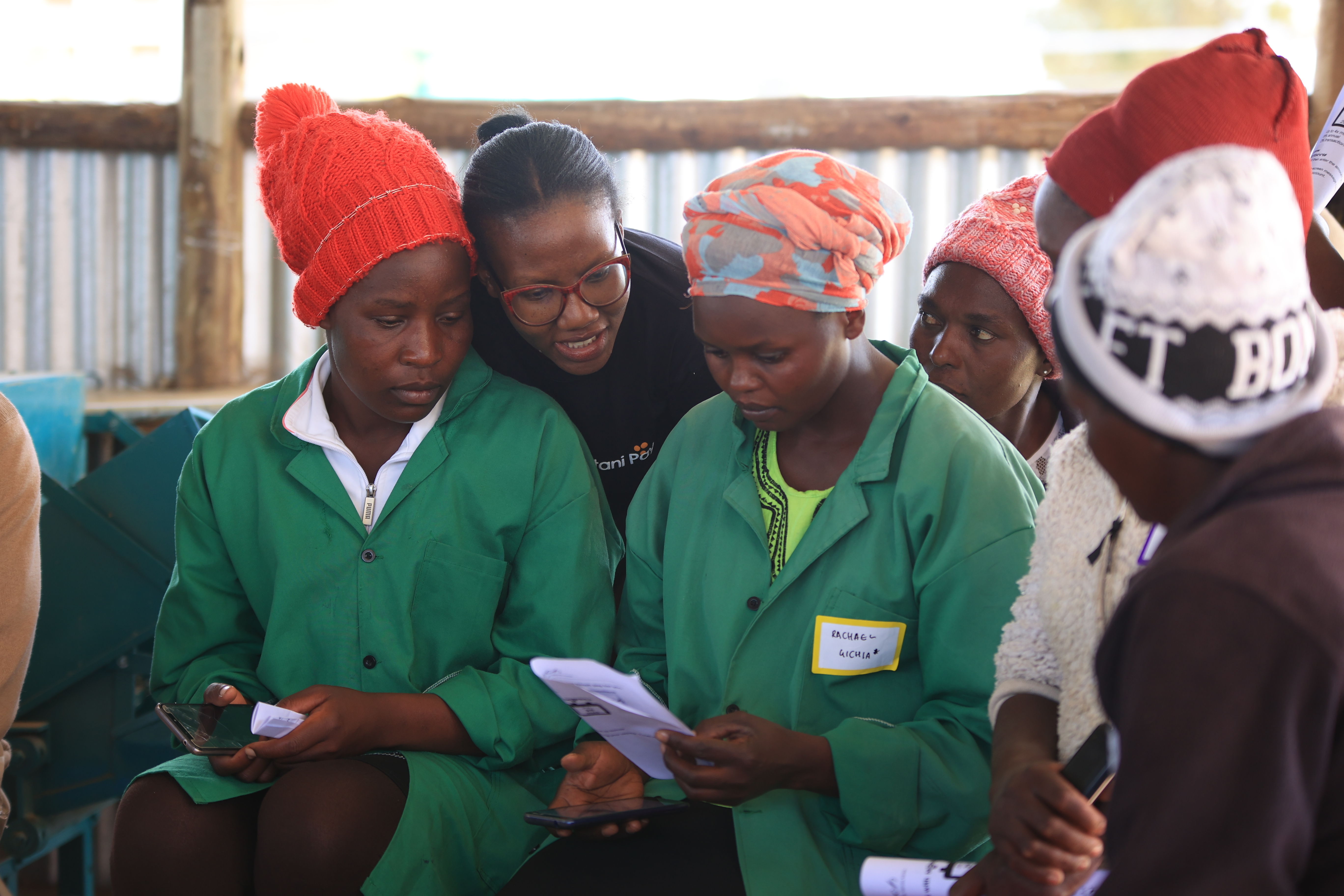 Piloting the defi lending service with women in Nanyuki, Kenya