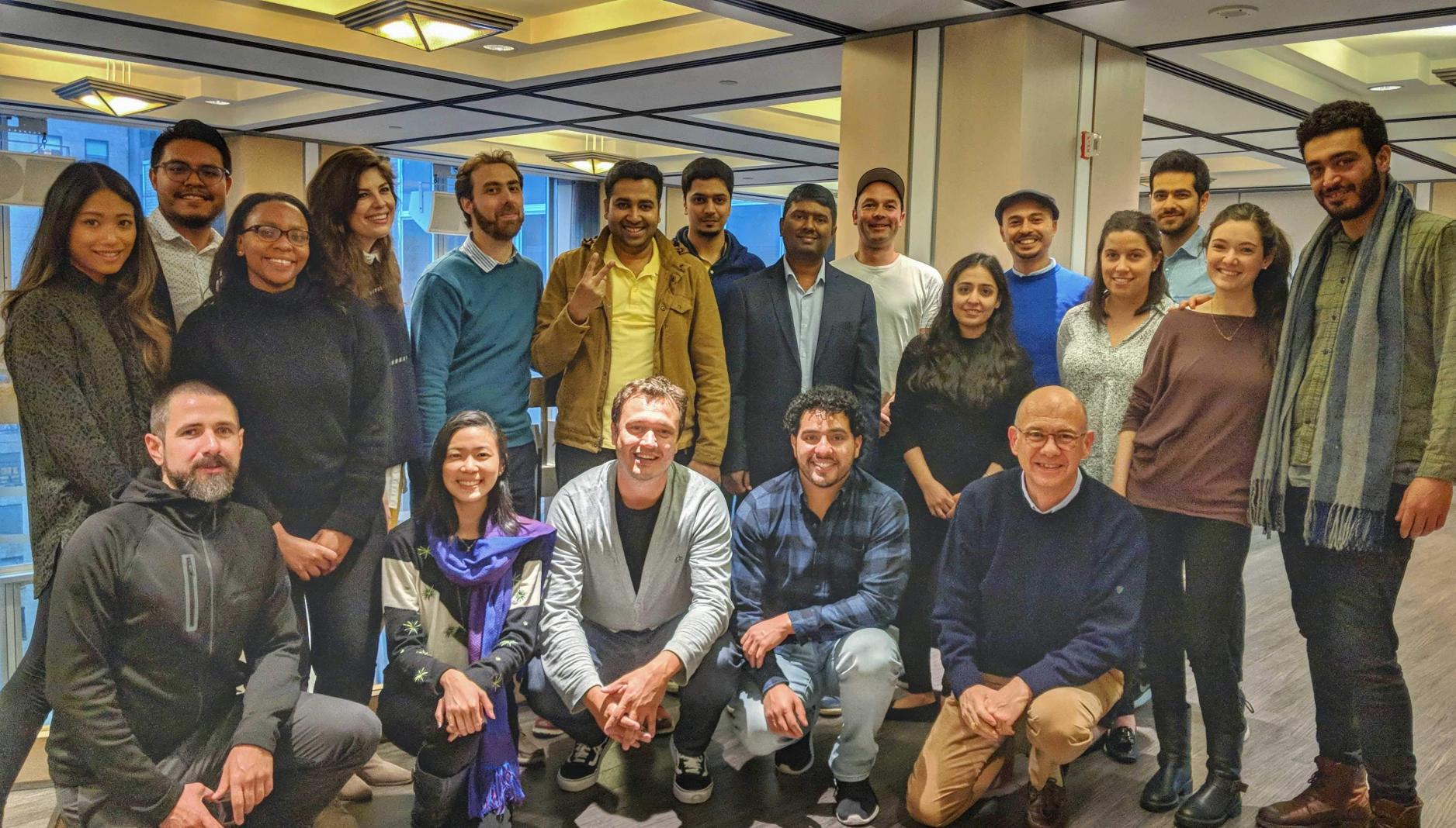 UNICEF Innovation Fund team members and the blockchain cohort during the workshop held in New York 