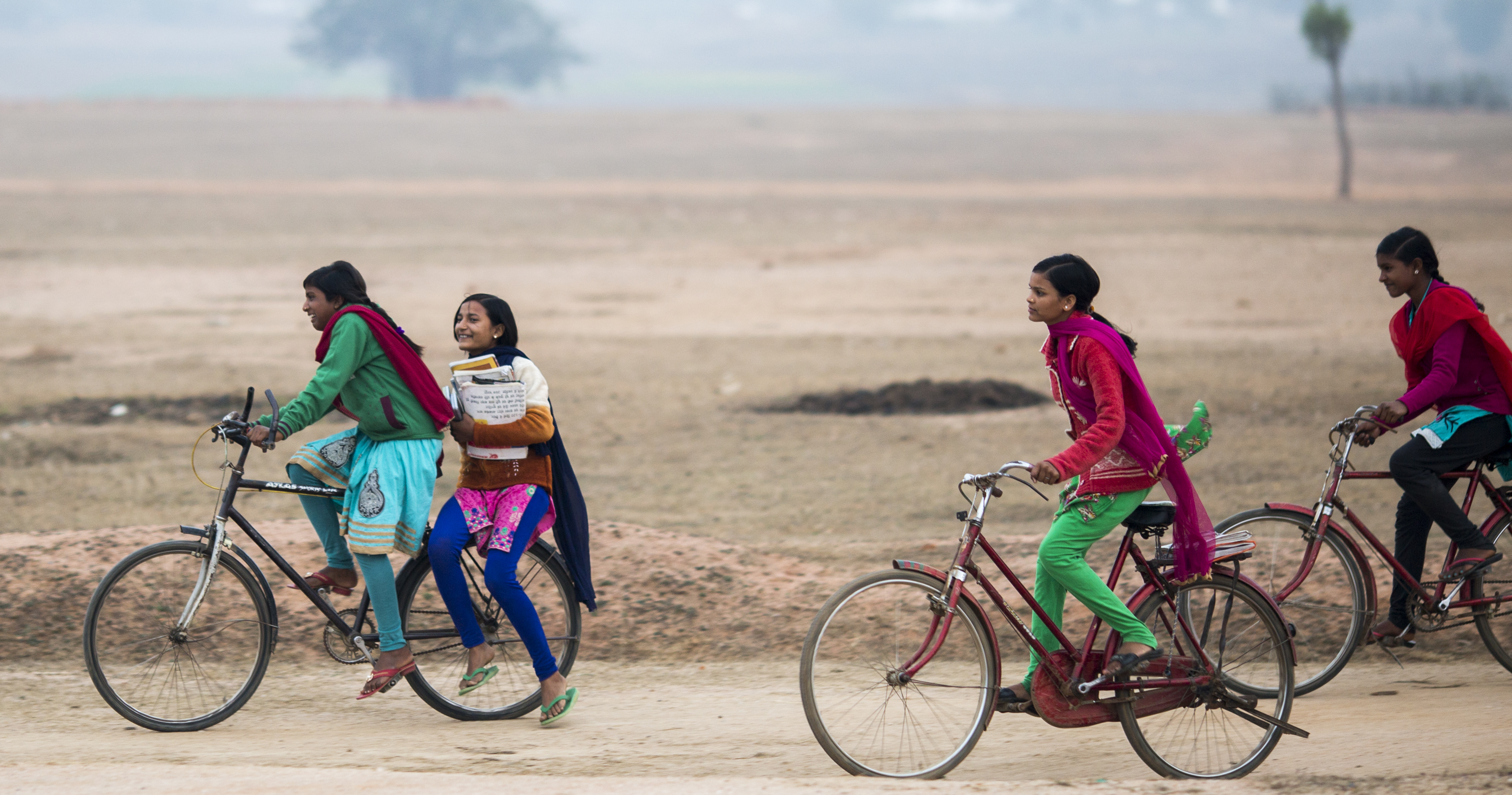 Adoloscent girls and boys attend a career counselling session, at Kurhobindo in Jamua block of Giridih. 