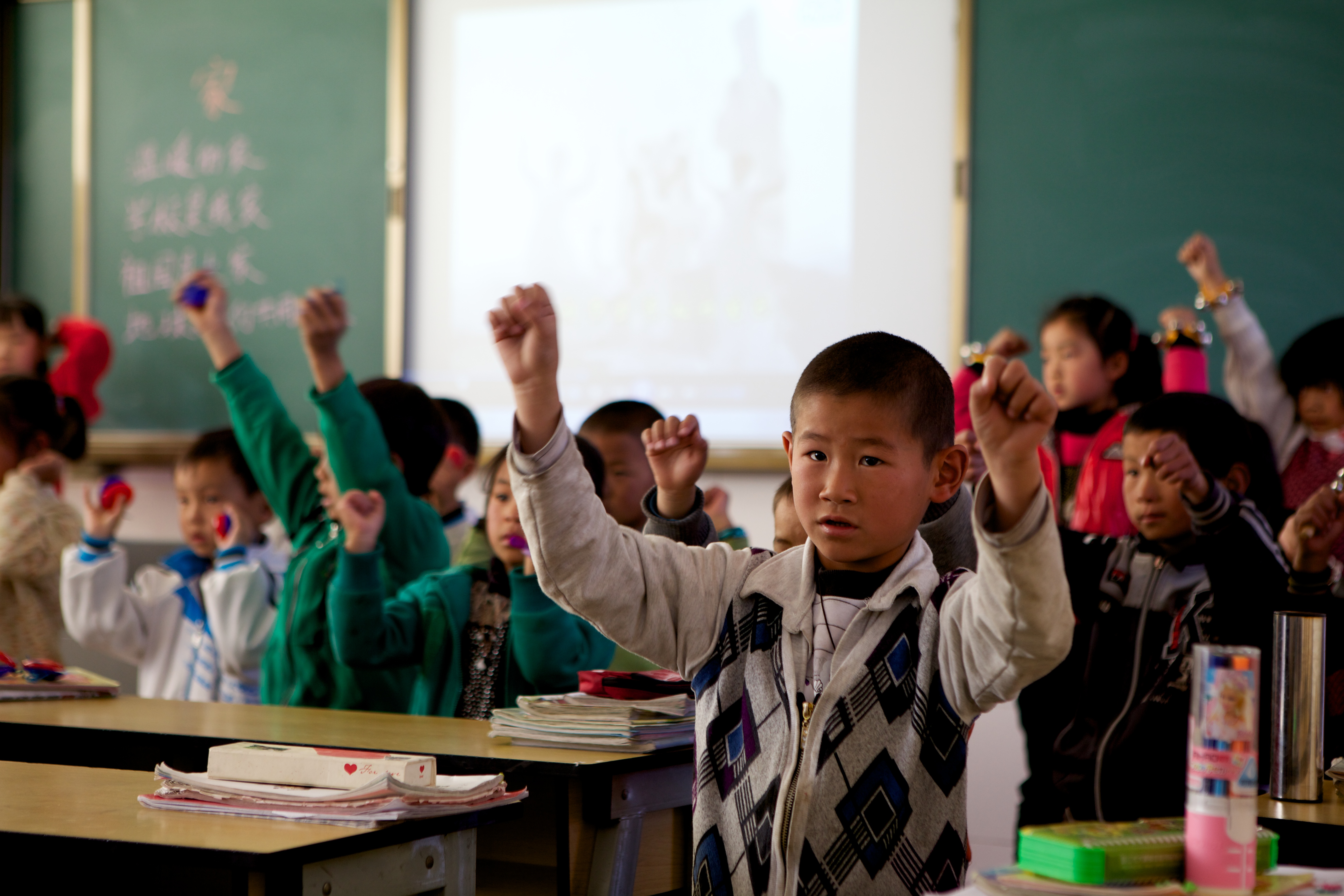 A lesson at a school which implements Social Emotional Learning method,