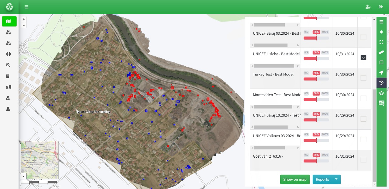 AI detection of illegal waste landfills