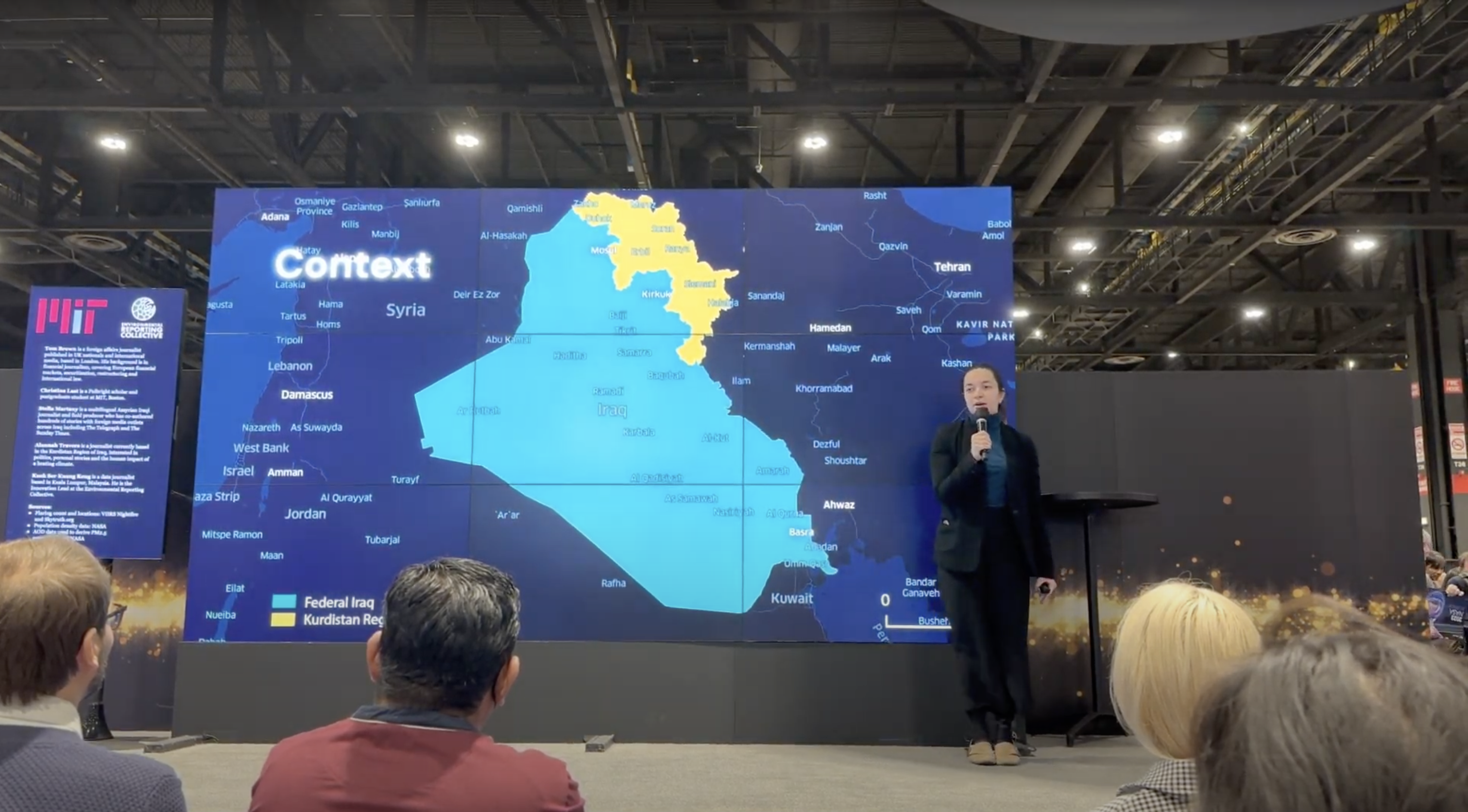 AQAI presenting findings at conference in 2023