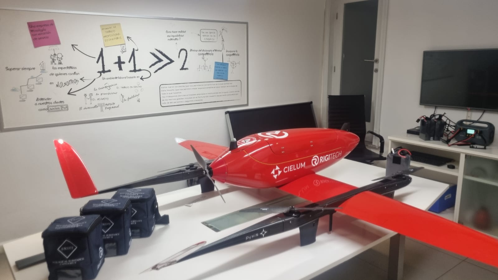 Dronfies plans for medical supply delivery in Uruguay. 