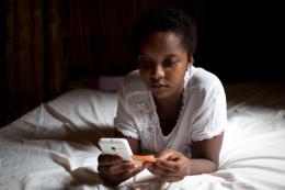 Girl using phone 