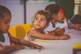 Yasmin, in school in inland Bahia, Brazil.