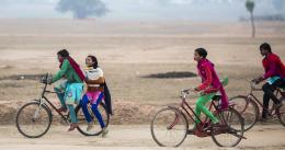 Adoloscent girls and boys attend a career counselling session, at Kurhobindo in Jamua block of Giridih. 