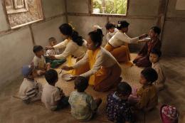 Children being fed 