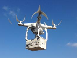 Drone in flight 