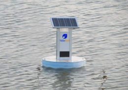 Nilebot floating in the sea 