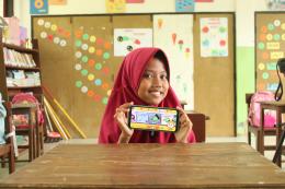 Student using the Bookbot app